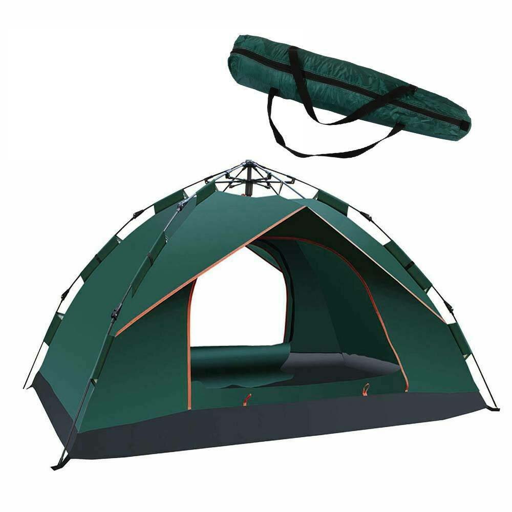 Családi sátor 2-3 fő részére, automatikus azonnali sátor, szellőztetett, vízálló, szélálló, UV-álló, kültéri menedék