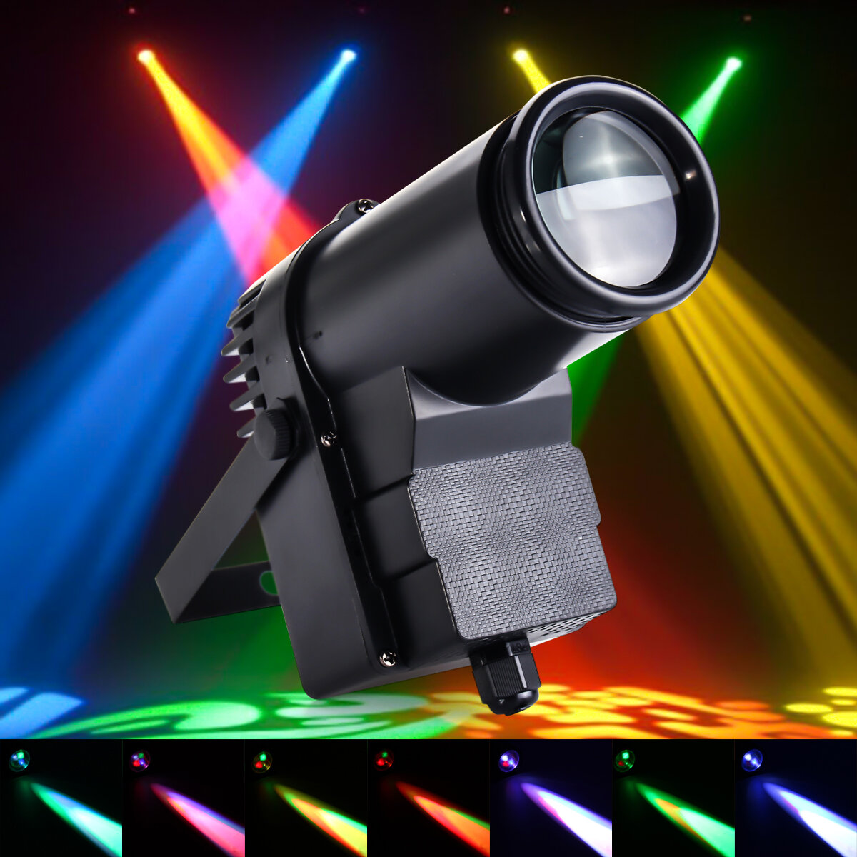 30W RGBW LED DMX512 Stage Light Pinspot Beam Spotlight 6CH voor DJ DISCO Party KTV