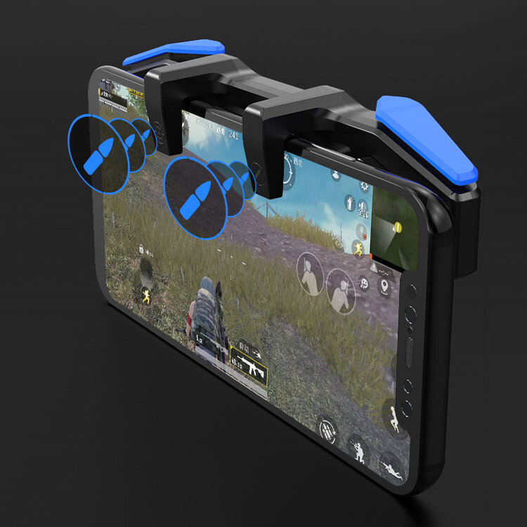 

MEMO AK01 3 Gear Frequency Adjustable Moible Phone Shooting Game Gaming Capacitance Controller Joystick Trigger Gamepad