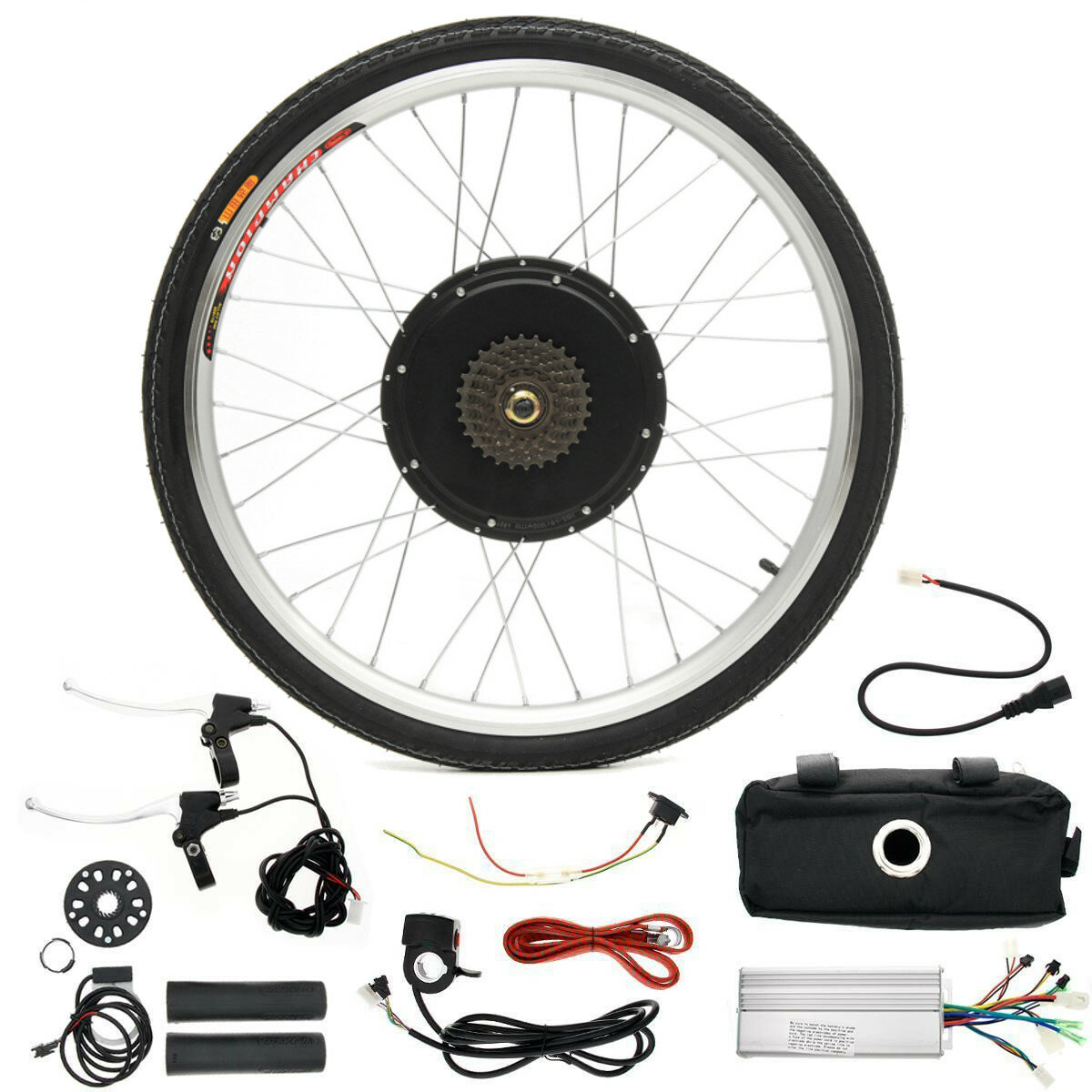 LCD + 36V/48V 1000W 26inch Hight Speed Scooter Electric Bicycle E-bike Hub Motor Conversion Kit