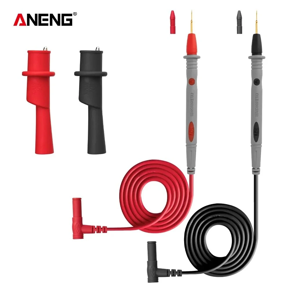 ANENG PT1032 20A 1000V Slicon Rubber Delay Wire Gold Plated Sharp Probe Needles Digital Multi Meter Test Lead