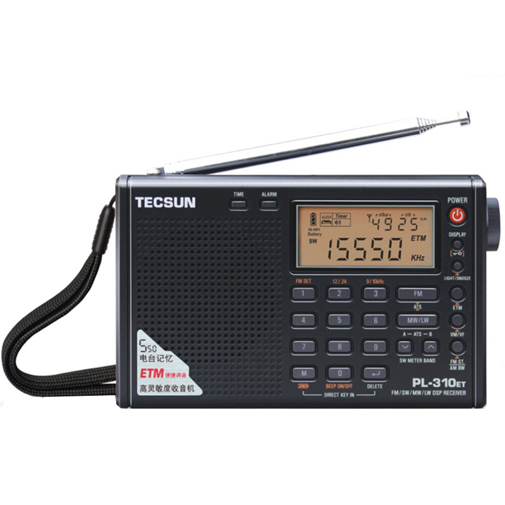 

Tecsun PL-310ET Full Стандарты Радио Цифровой LED Дисплей FM / AM / SW / LW Стерео Радио с широковещательным сигналом мо