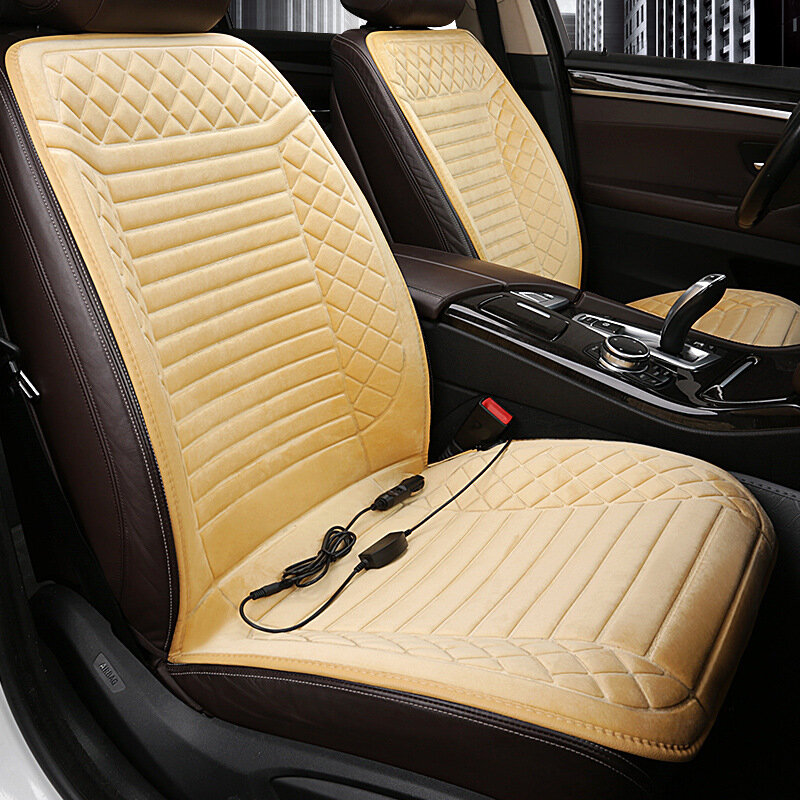 1PC 12V Universal Car Heated Seat Cushion Heating Seat Cover Winter Warmer Pad Mat