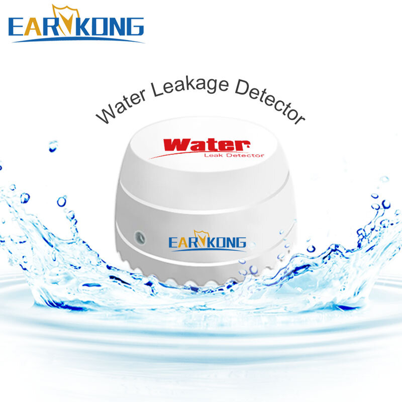 EARYKONG 433 MHz Draadloze Waterlekkage Detector Water Sensor Alarm Intrusion Detector Voor Home Sec