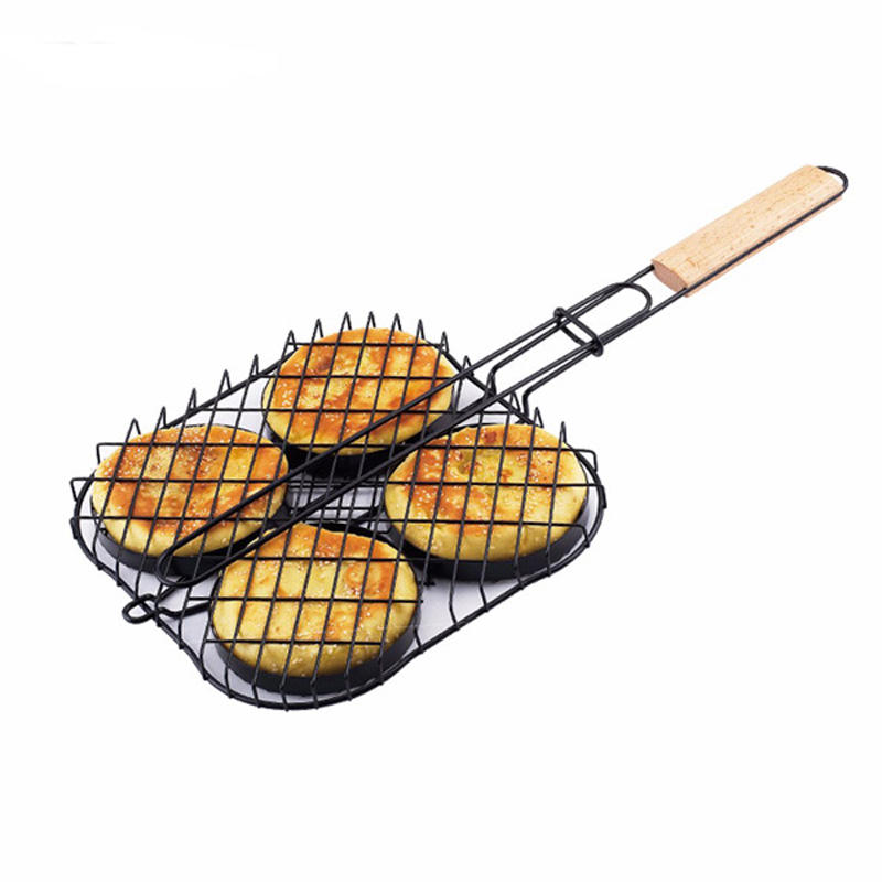IPRee® Portable Barbecue Grill Outdoor-Stick Fisch Hamburger BBQ Tong Grill Zubehör