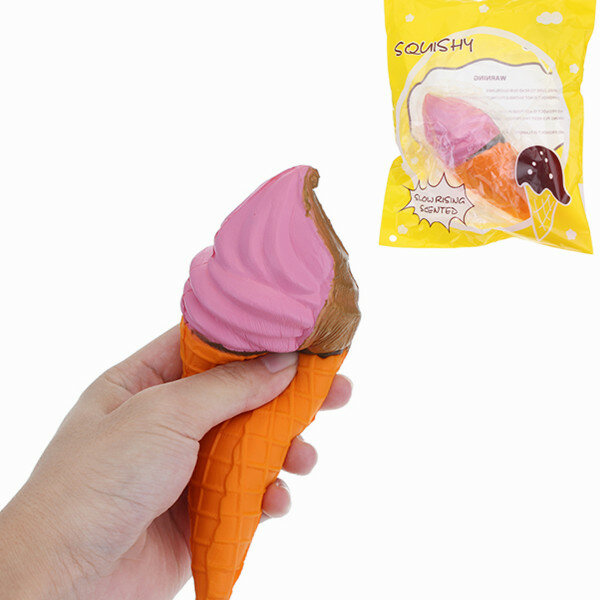 Image of 18cm Squishy Eiscreme langsam steigendes Spielzeug mit sem Duft mit Originalverpackung