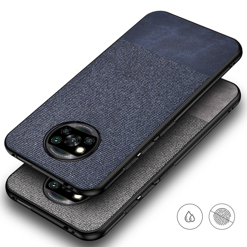 

Bakeey Business Breathable Canvas Sweatproof TPU Shockproof Protective Case for POCO X3 PRO /POCO X3 NFC
