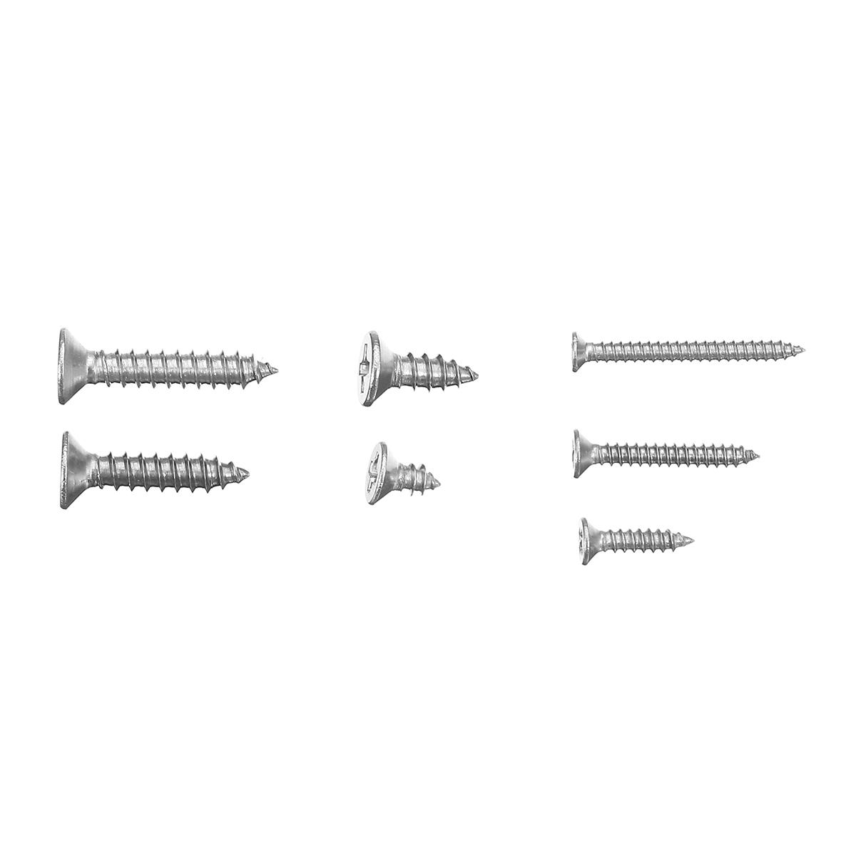

Suleve™ MXSP6 600Pcs M2.2/M2.9/M3.5 Stainless Steel Pozi Raised Countersunk Self-Tapping Screw