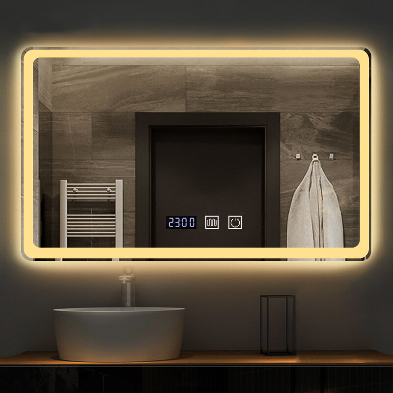 Yikola Bathroom Mirror With Led 2, How To Defog Shower Mirror