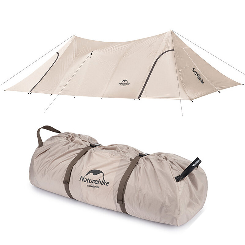 Naturehike Outdoor 60 Square Meters Sunscreen Cloud Cover Big A Tower Canopy Tent Camping 150D Rainproof Travel Tent 20 People