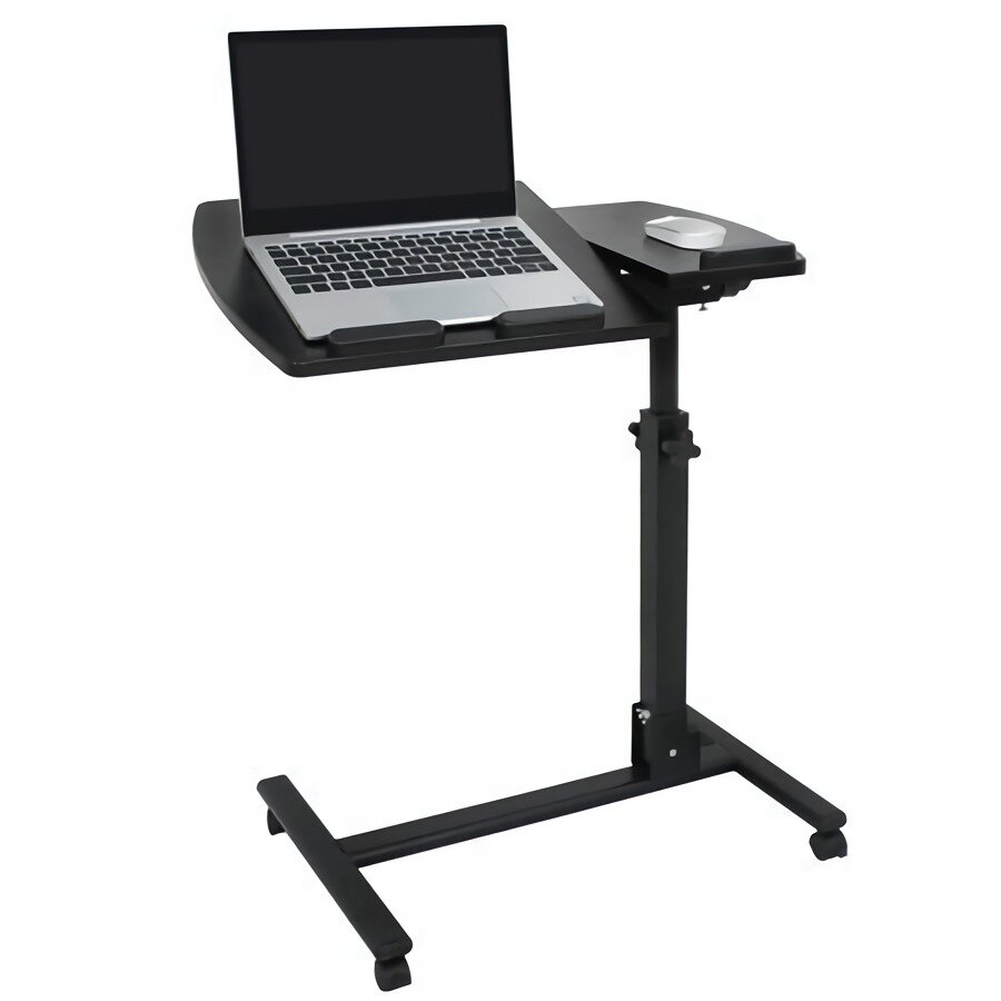 Στα 50.88 € από αποθήκη Τσεχίας | Rolling Laptop Desk Adjustable Laptop Stand Cart Computer Desk Lap Desk Workstation Notebook Cart Over Bed Table