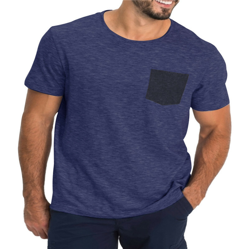 Erkekler Deforme Olmayan Soft Çabuk Kuruyan Kısa Kollu Tişörtler Nedensel Çalışma Spor Tişörtleri