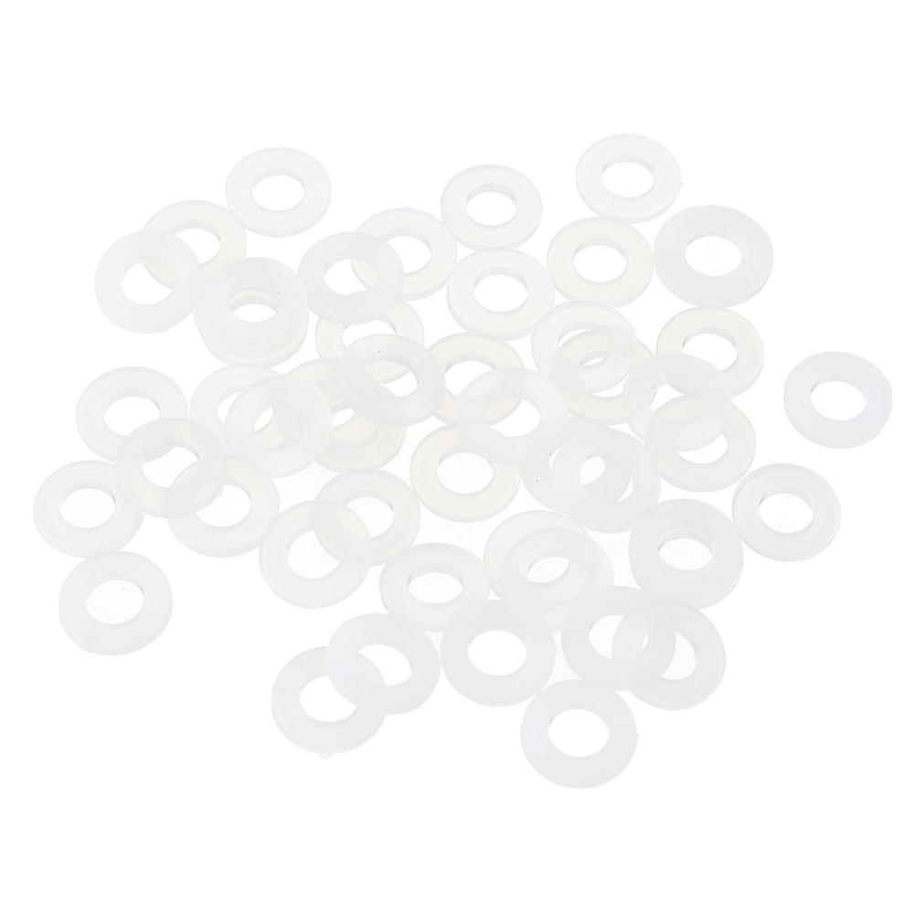50Pcs M2 M2.5 M3 M4 White Plastic Nylon Washer Plated Spacer for RC Model