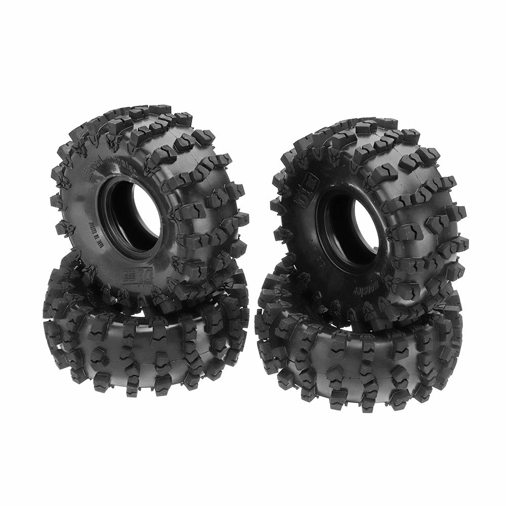 4 STKS 2.2 Inch Rubber Climbing RC Autoband Voor 1/8 SCX10 Axiale RR10