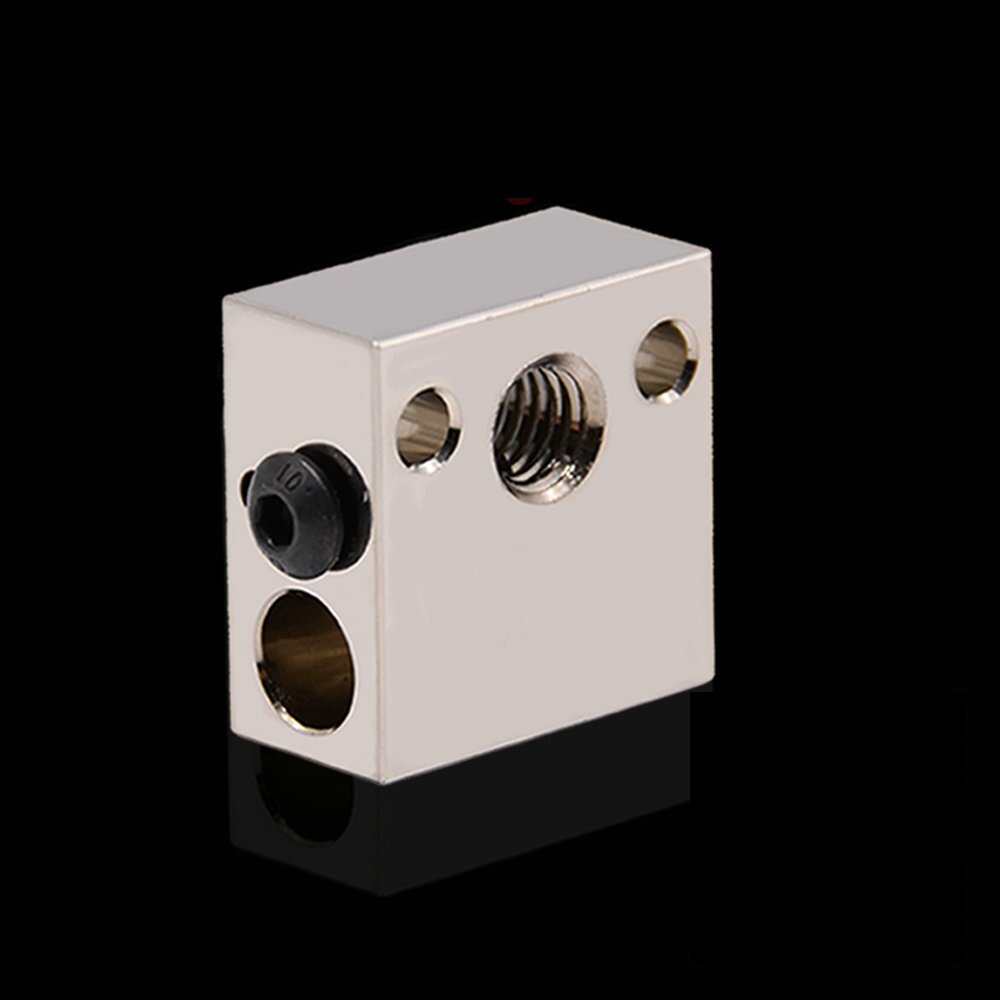 

Creativity® Plated Copper Heated Block for Micro Swiss CR10 hotend mk8 block mk9 print head extruder for Ender 3/CR10