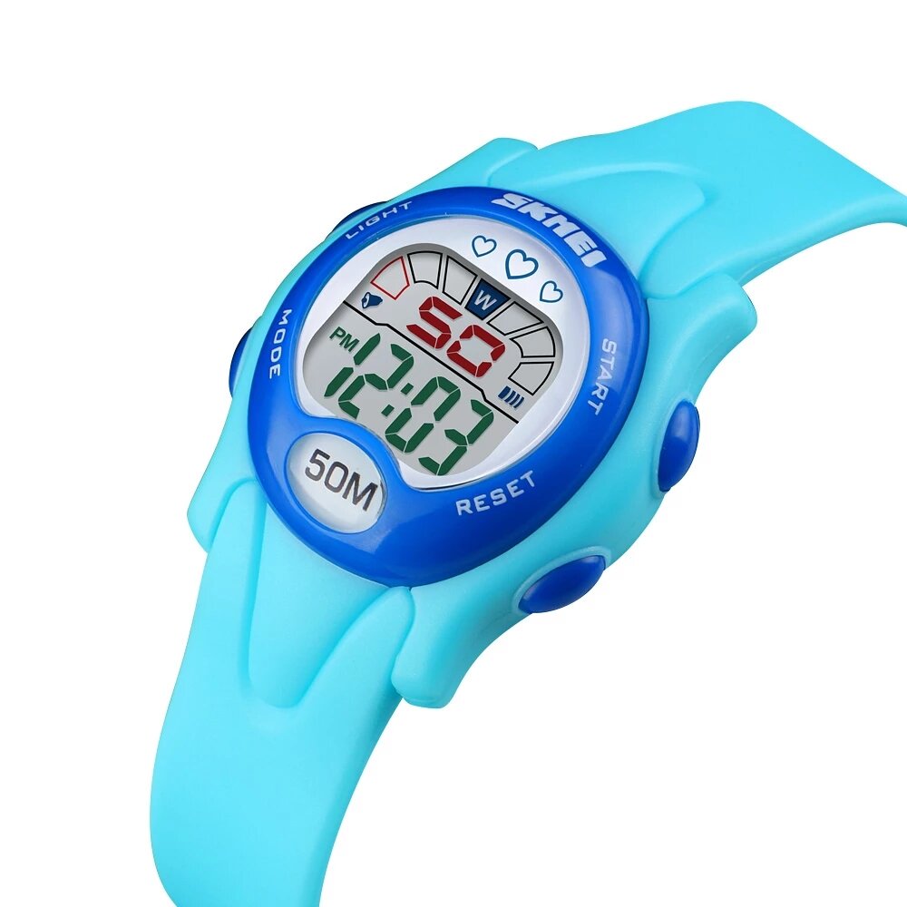 SKMEI1478ファッション子供時計日付週表示LEDライトキッズ防水クリスマスデジタル時計 от Banggood WW