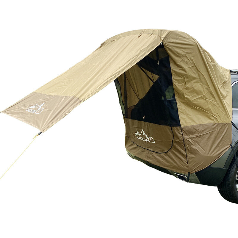 IPRee®カートランクテントサンシェード自動運転ツアー用防雨バーベキュー屋外モバイルテント