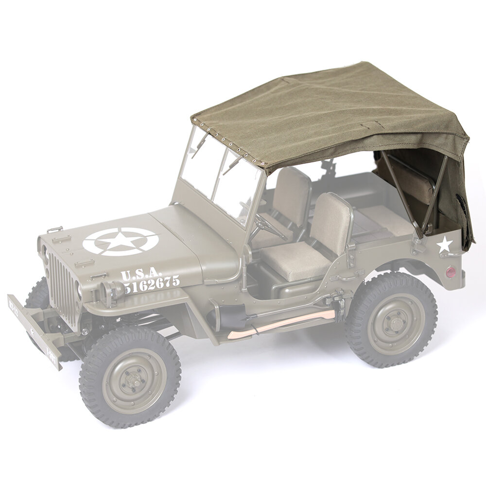 Eachine Rochobby RC Auto Canvas Hood Cover Doek voor 1941 Willys MB 1/12 RC Car: