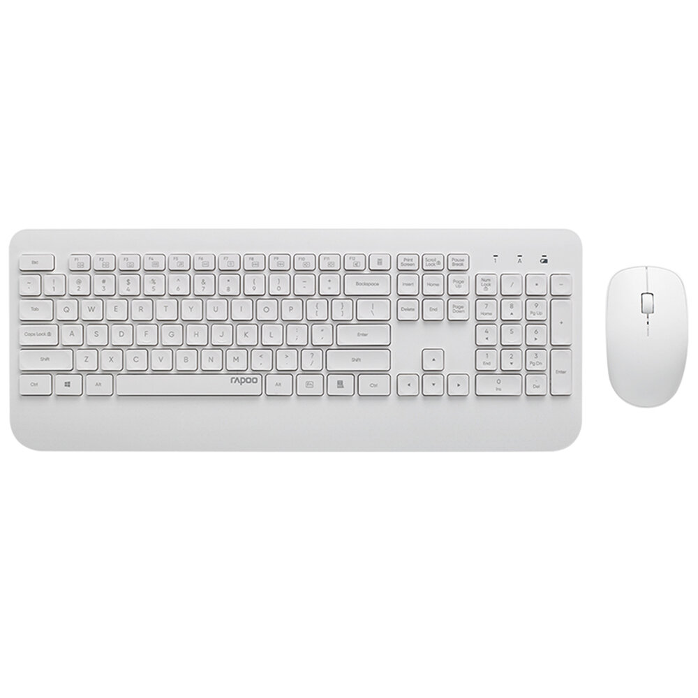 

Rapoo X3500 2.4G Wireless Keyboard Mouse Combo 105 Keys Waterproof Keyboard 1000DPI Silent Portable Optical Mice with US