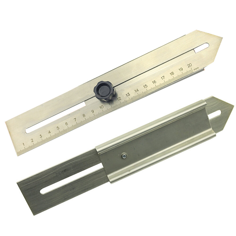 Stainless Steel Arrowhead Woodworking Marking Ruler Durable and Accurate Measurement Tool Engraved Scale Wear-Resistant