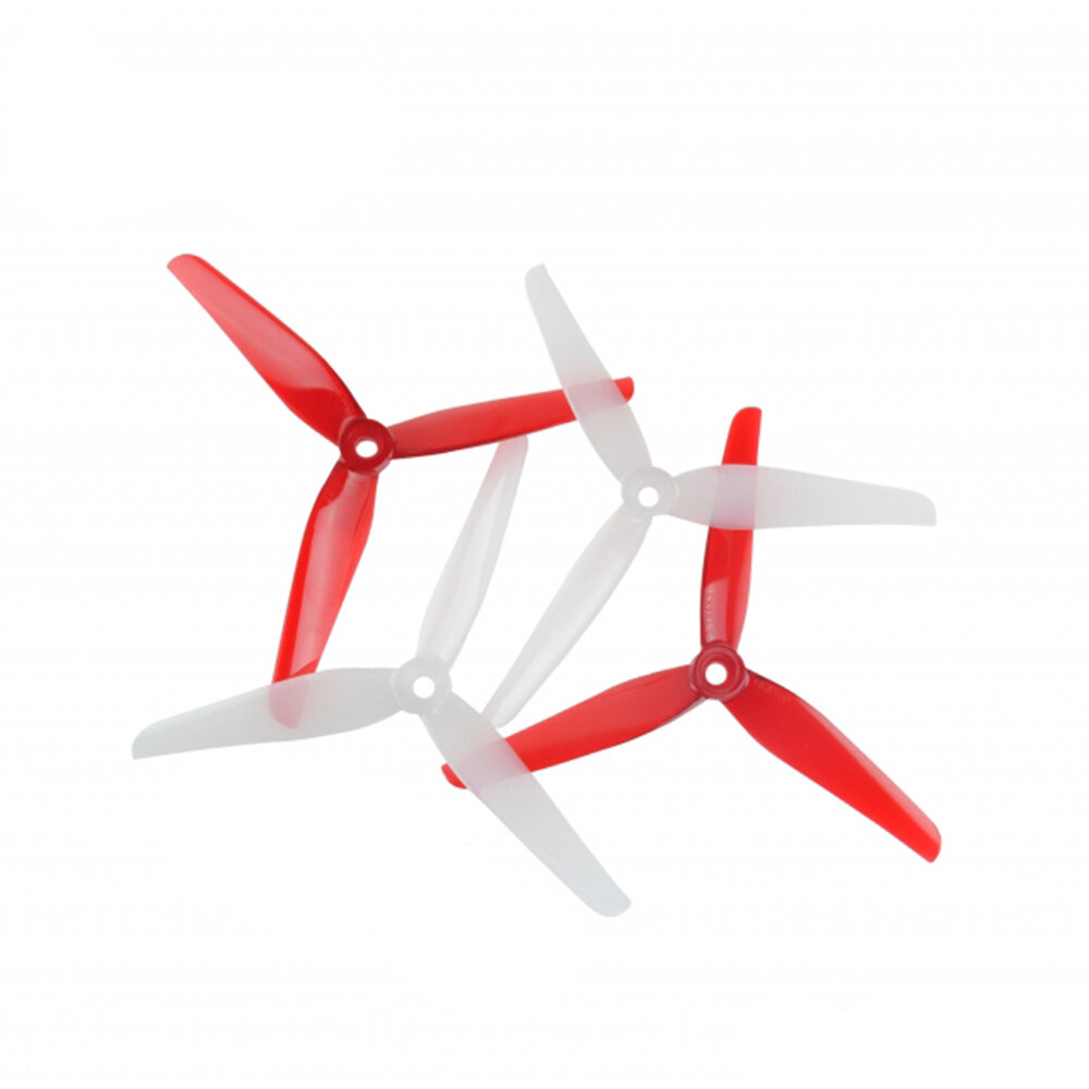 2 Pairs / 10 Pairs HQProp Ethix P4 Candy Cane 5140 5.1X4.0 5.1 Inch 3-Blade Poly Carbonate Propeller