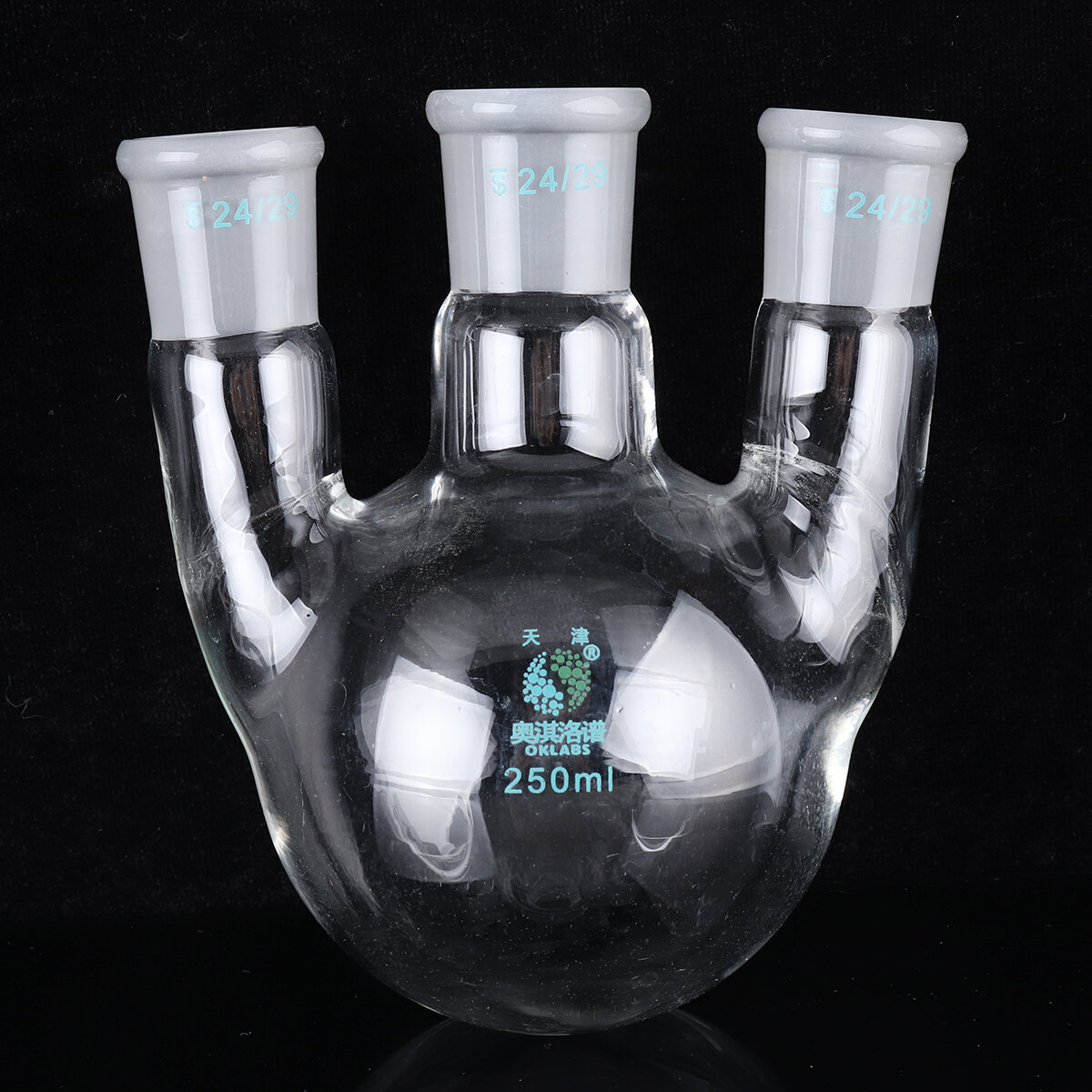 100ml 250ml 500ml Glass 24/29 Three Neck Round Bottoom Boiling Flask 3-Neck Laboratory Glassware