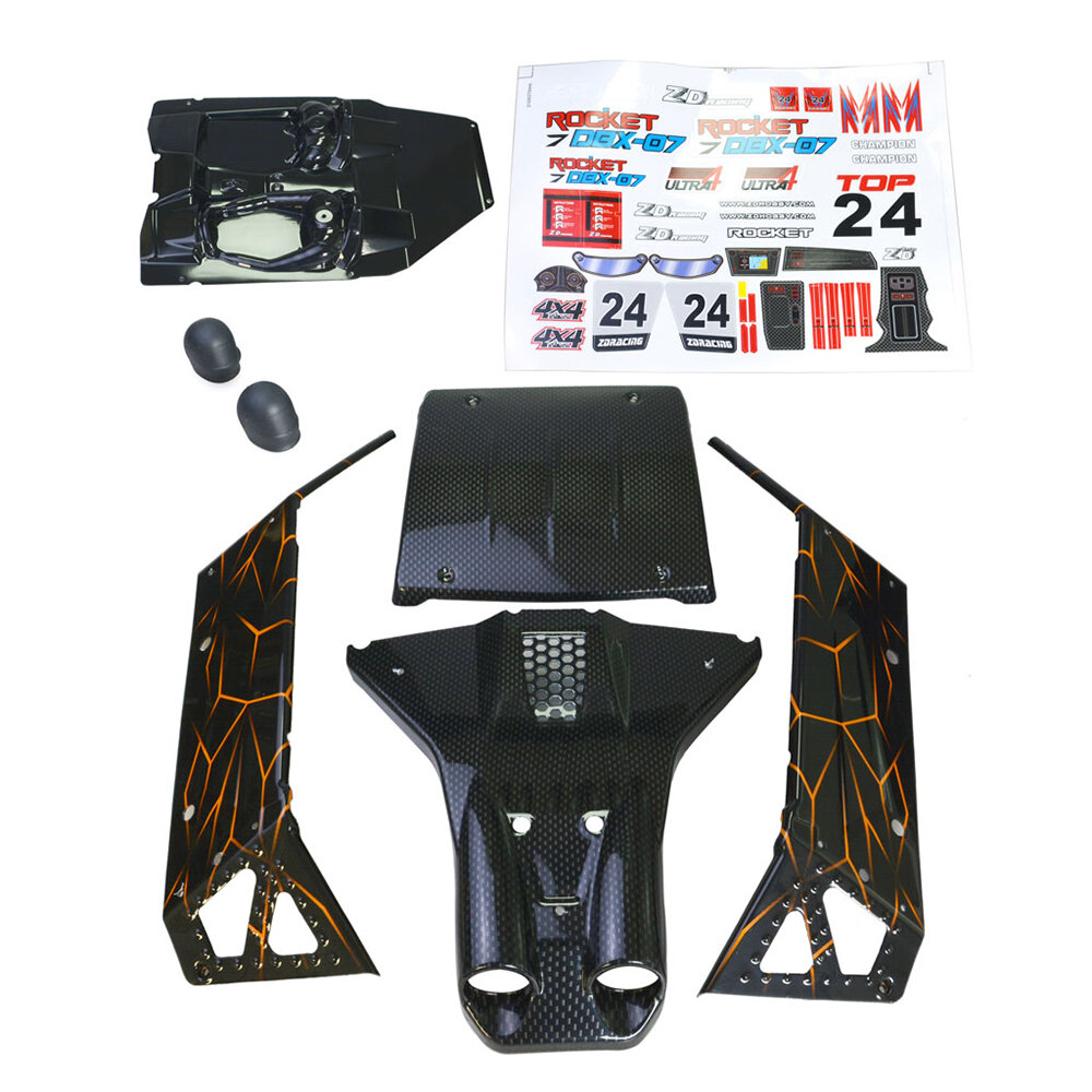 ZD Racing DBX-07 1/7 RC Car Body Shell Painted w/ Sticker 8648/8649 Vehicles Model Spare Parts