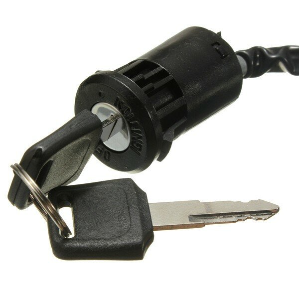 Universal motorcycle ignition switch motor bike 4 wires with 2 keys