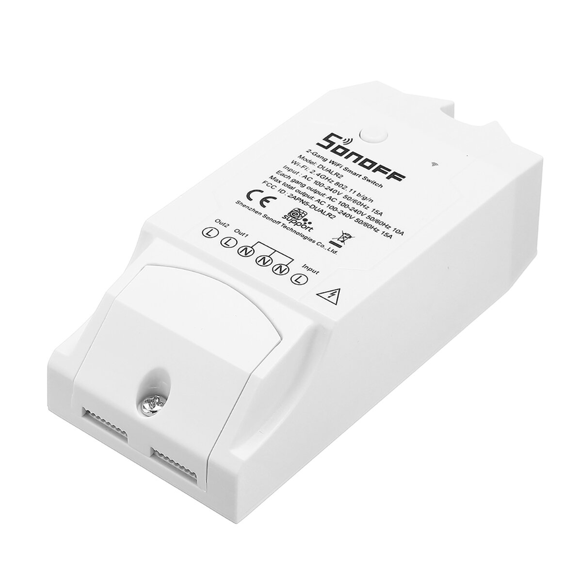 SONOFF® Dual R2 Channel DIY WIFI Wireless APP Remote Control Switch Socket Module AC 90-250V For Smart Home