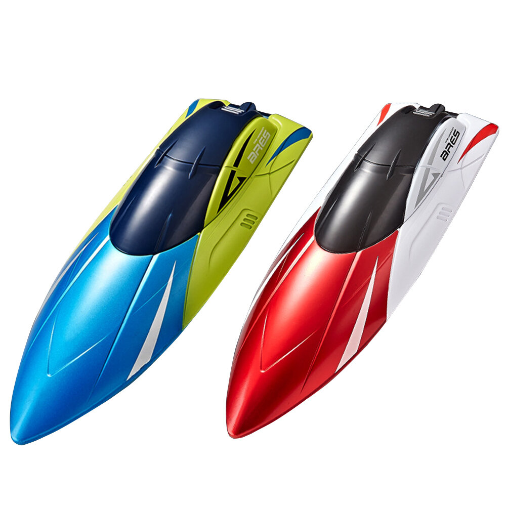 

S4 2.4G RC Boat High Speed LED Light Speedboat Waterproof 15km/h Electric Racing Vehicles Models Lakes Pools Remote Cont