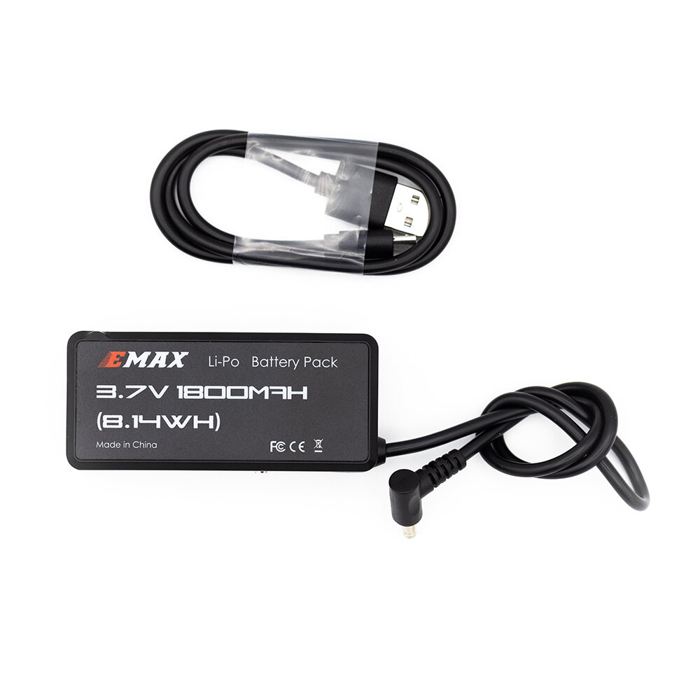EMAX 18650 Oplaadbare Battey Case Oplaaddoos met 3.7V 1800mAh Batterij DC 5.5*2.5mm USB Opladen voor