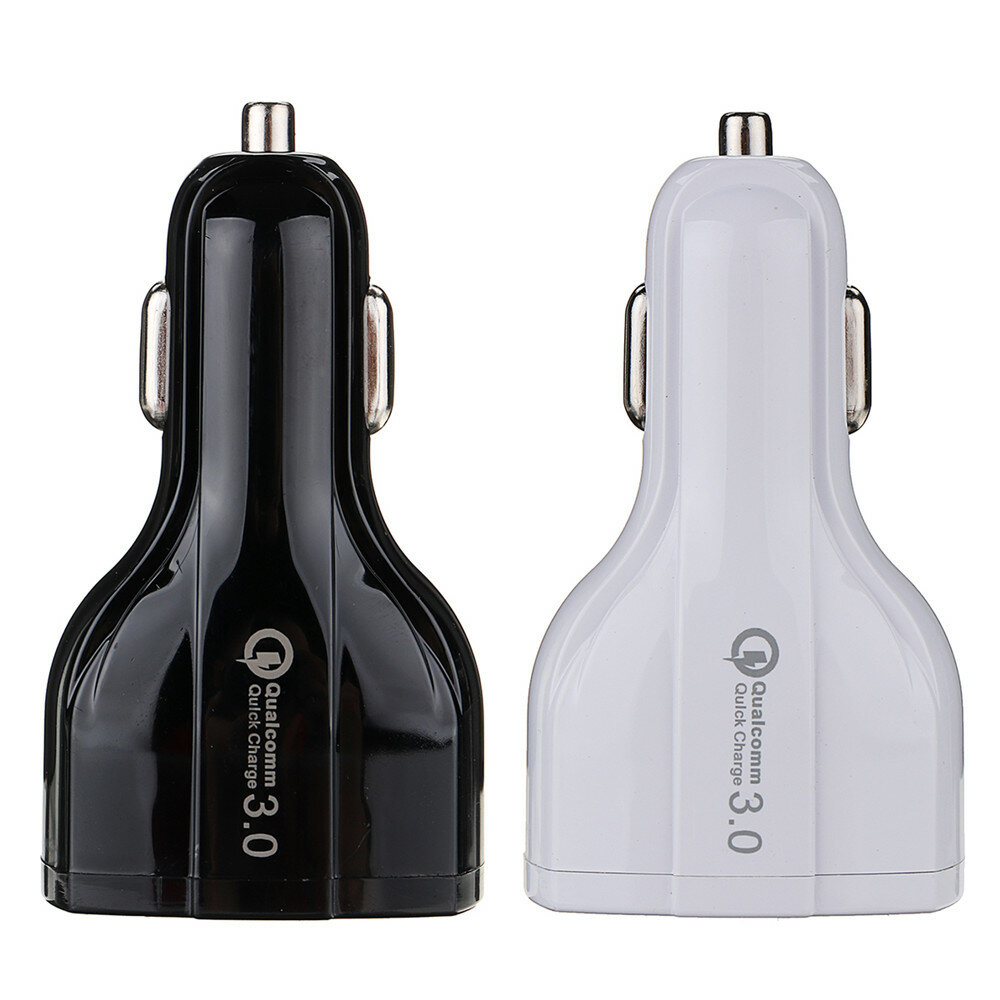 Quick Charge Dual USB Type-C Car Charger For Smartphone Tablet