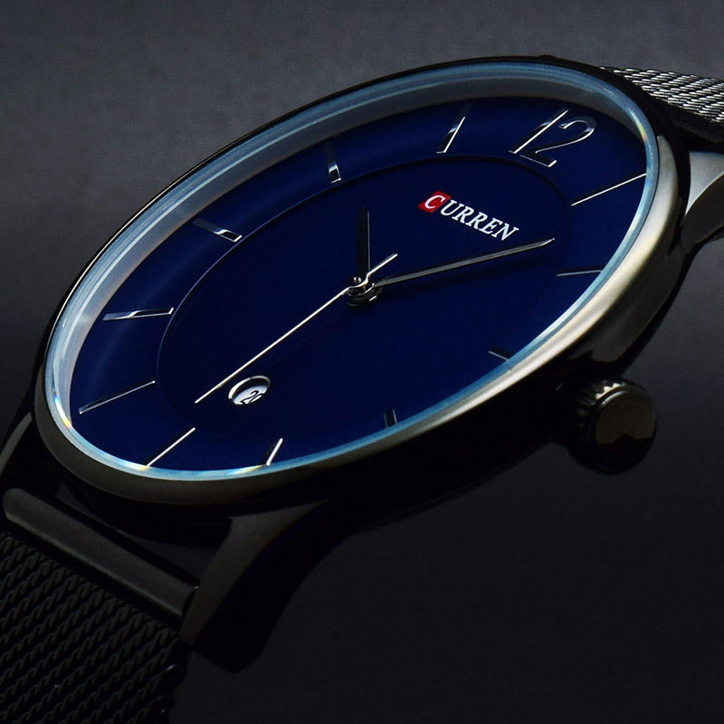 Στα 15.46 € από αποθήκη Κίνας | CURREN 8231 Men Watch Ultra Thin Simple Luxury Male Quartz Wrist Watch