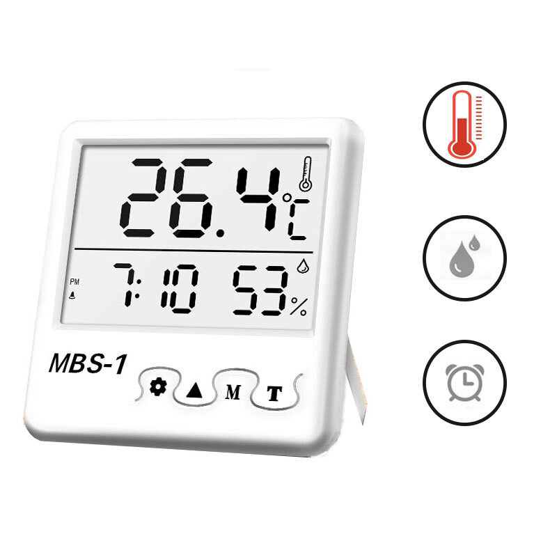

Digital Large Screen Weather Station Indoor Room Hygrometer Thermometer Clock