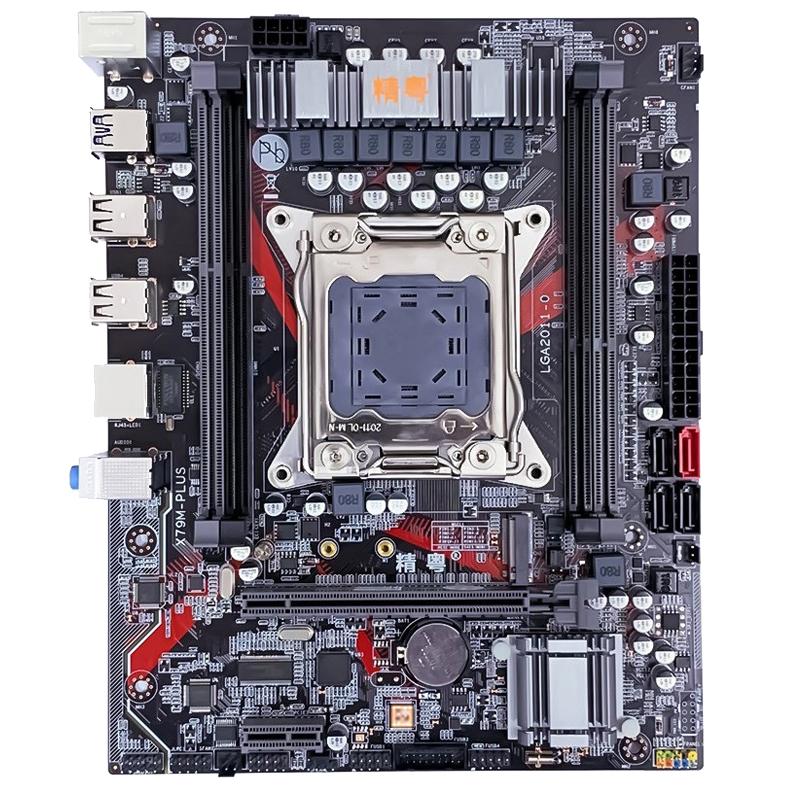 

Материнская плата JGINYUE X79M PLUS LGA 2011 для Intel i7 Xeon E5 V1 и V2 Процессор DDR3 64G ECC / NON-ECC память M.2 NV