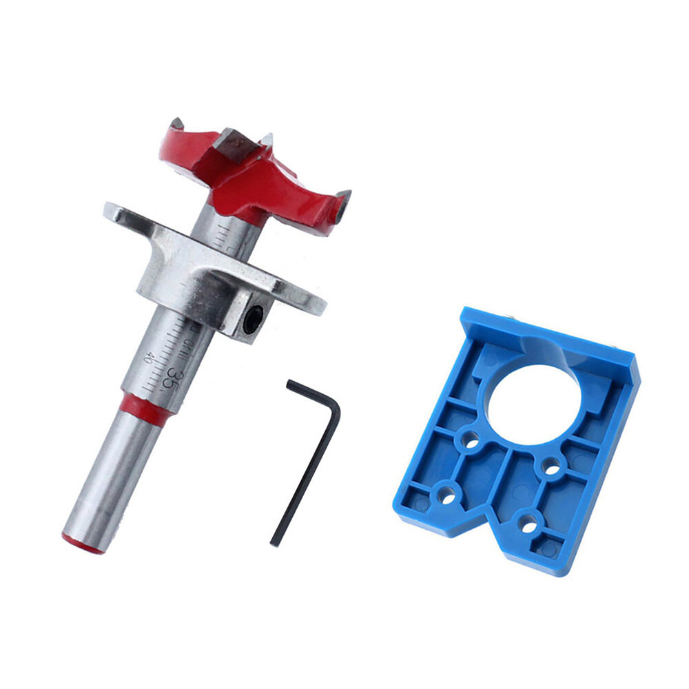 

35mm Hinge Drilling Jig Set Concealed Guide Hinge Hole Drilling Locator Woodworking Hole Opener Door Cabinet Accessories