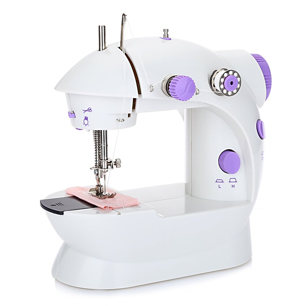 Mini Portable LED Electric Sewing Machines Portable Free Arm Utility Stitch Hand Sewing
