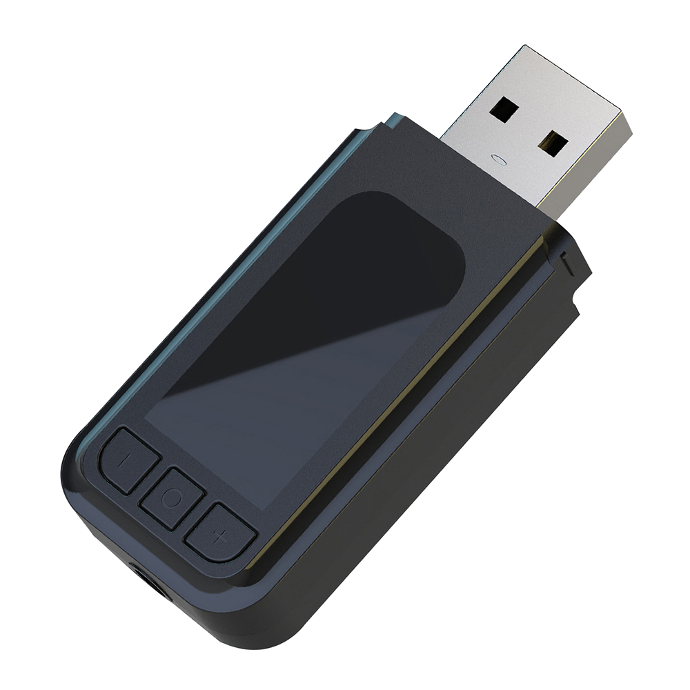 E?n voor twee USB/AUX bluetooth5.0 Muziekzender 3,5 mm audio-adapter Ondersteuning 2 verbinding Zond