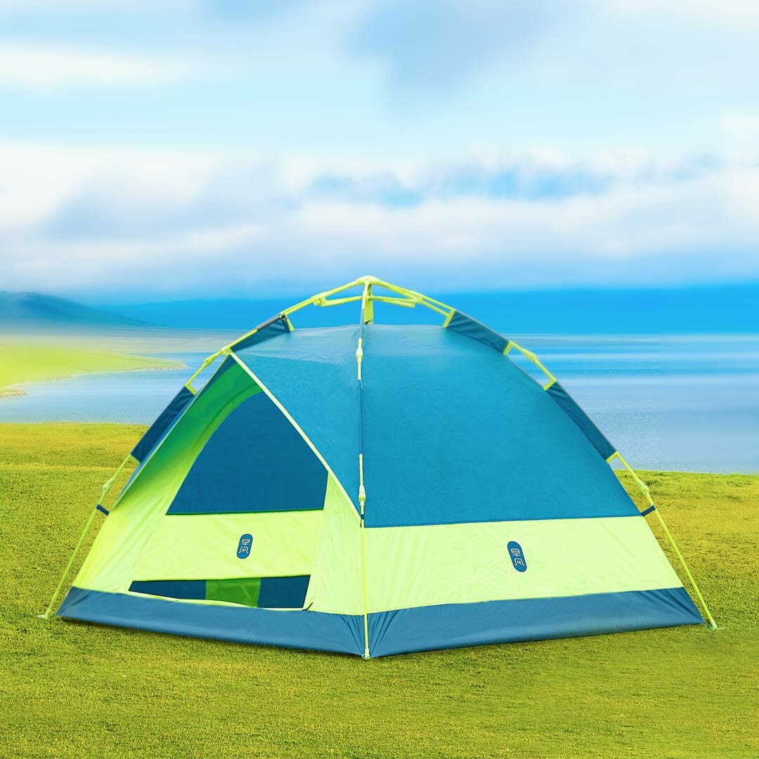 ZENPH 3-4 Personen Automatisches Zelt Wasserdichtes PU 1000mm Baldachin Sonnenschutz Outdoor Camping.
