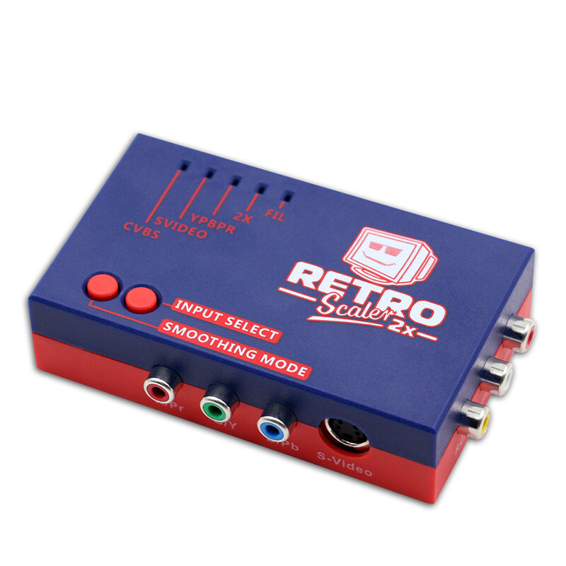 Bitfunx RetroScaler2x AV naar HDMI Converter Adapter Line-doubler voor Retro Game Consoles PS2 N64 N