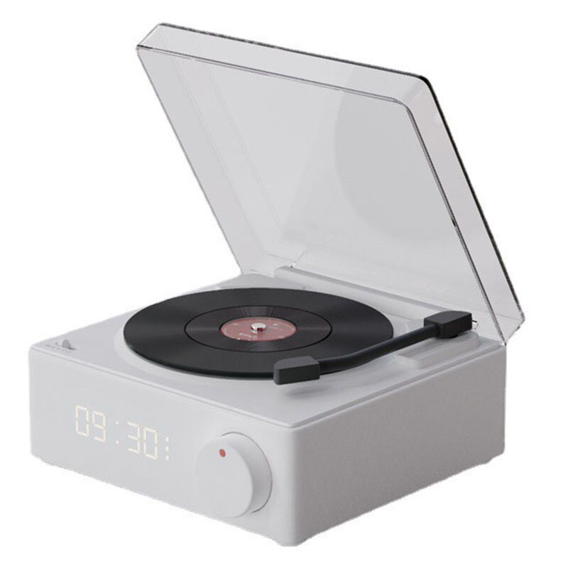 X11 Retro Record Player Model Portable Speaker bluetooth Speaker Rotation Button Alarm Clock Wireles