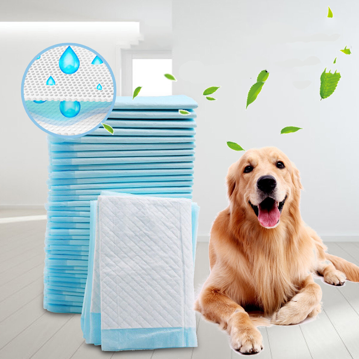 Pet Dog Diapers Disposable Heavy Absorbency Underpads Pet Dog Training Urine Pad Diapers for Dogs Cleaning Diapers