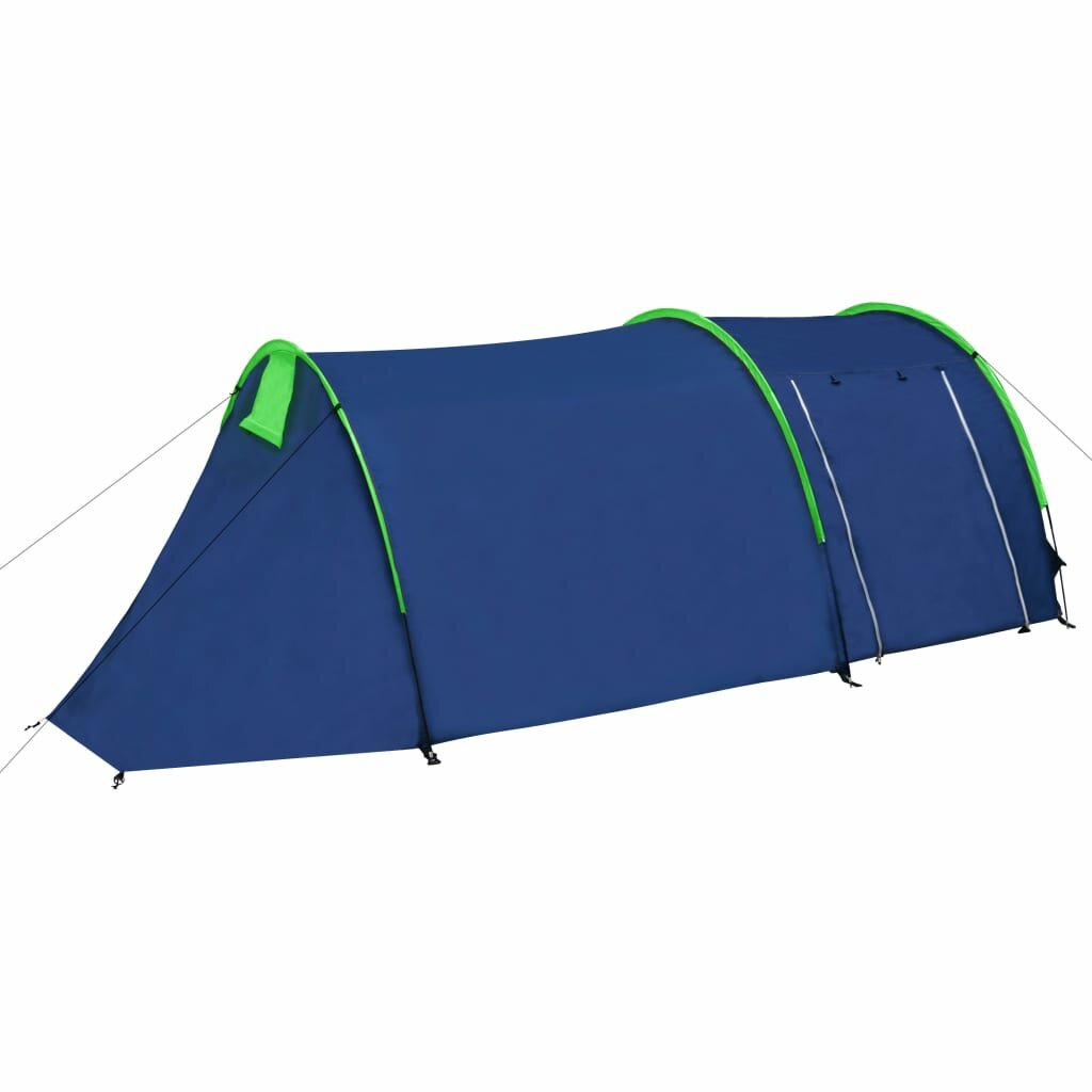 [US Direct] Wodoodporny namiot kempingowy 2 ~ 4 osoby namiot tunelowy na kemping piesze wycieczki podróżne słupki z włókna szklanego niebieski i zielony