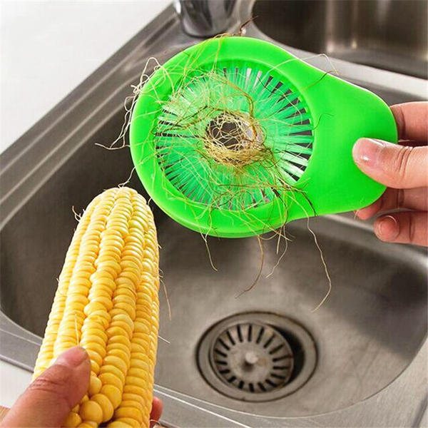 KCASA KC-CS01 Portable Vegetable FruitCucumber Corn Cleaning Brush Desilker Corn Silk Remover