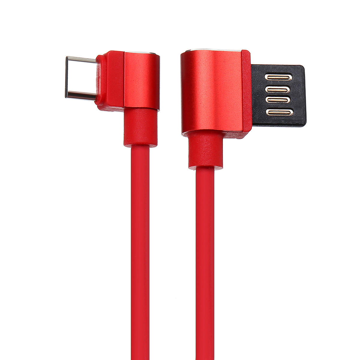 Image of 1.2M USB-Type-C Daten-Kabel-rechtwinkliges Entwurfs-Schnellaufladekabel fr Samsung S8 Xiaomi Huawei