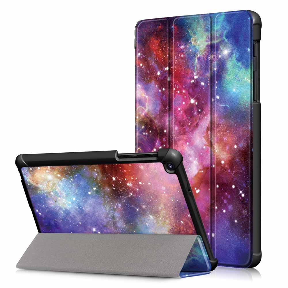 Tri-Fold Pringting Tablet Case Cover voor Samsung Galaxy Tab A 8.0 2019 SM-P200 P205 Tablet - Melkwe