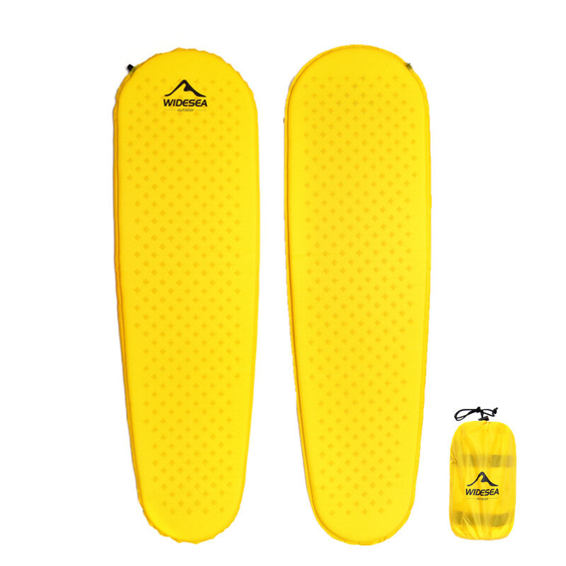 1PCS WIDESEA Self-inflating Mattress Folding Inflatable Air Bed Beach Outdoor Hiking Camping Sleeping Pad