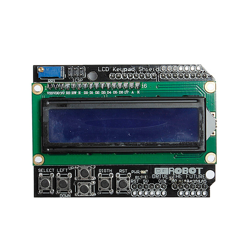 

Keypad Shield Blue Backlight For Robot LCD 1602 Board Geekcreit for Arduinno - products that work with official Arduinno