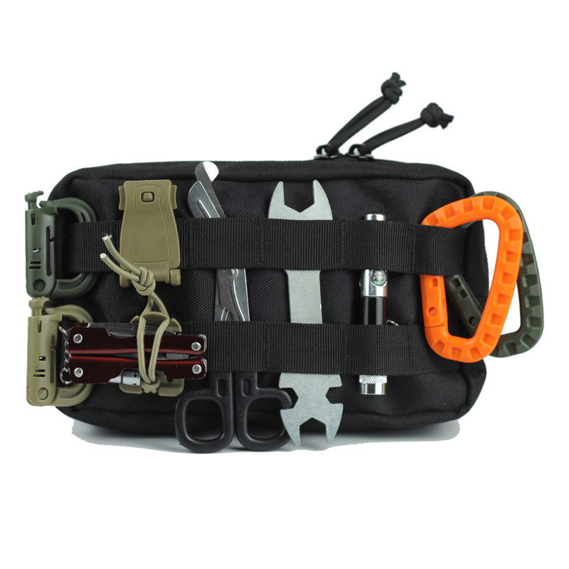 Taktischer Rucksack aus Nylon ENNIU 1000D MOLLE System wasserdichte Zubehörtasche EDC Clutch Werkzeugtasche.