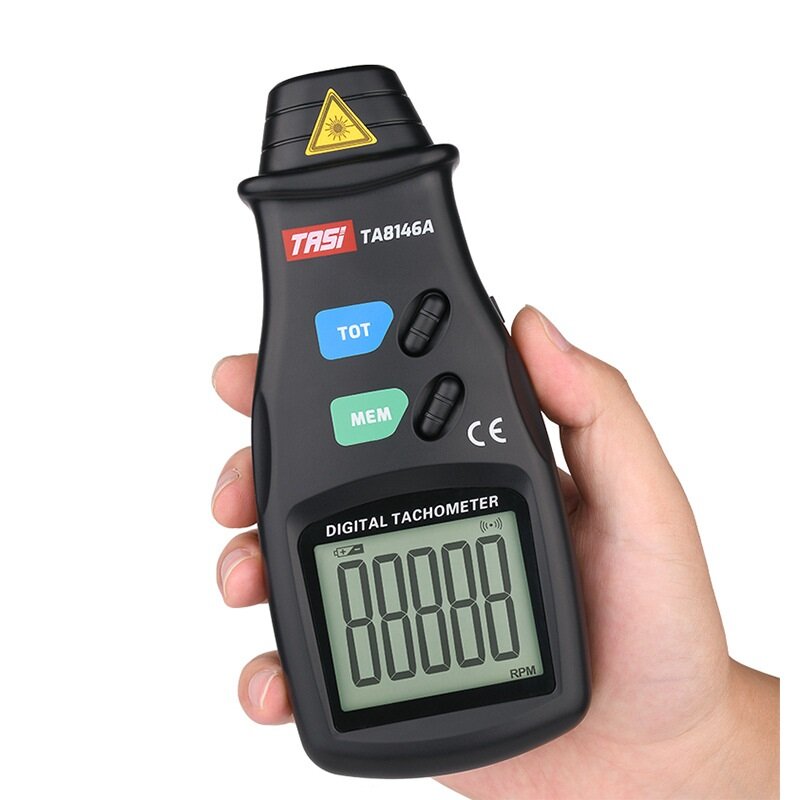 TASI TA8146A/C 2.5~99999 RPM Digital Tachometer LCD Display Non-Contact Digital Laser Tachometer Spe